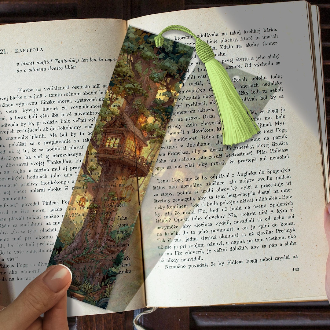 Magic Tree House Stained Glass Bookmark – Custom Handmade Bookmark PNG ...