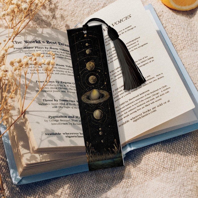 Solar System Bookmark Design Solar System Stained Glass Bookmark – Custom Handmade Bookmark PNG ...