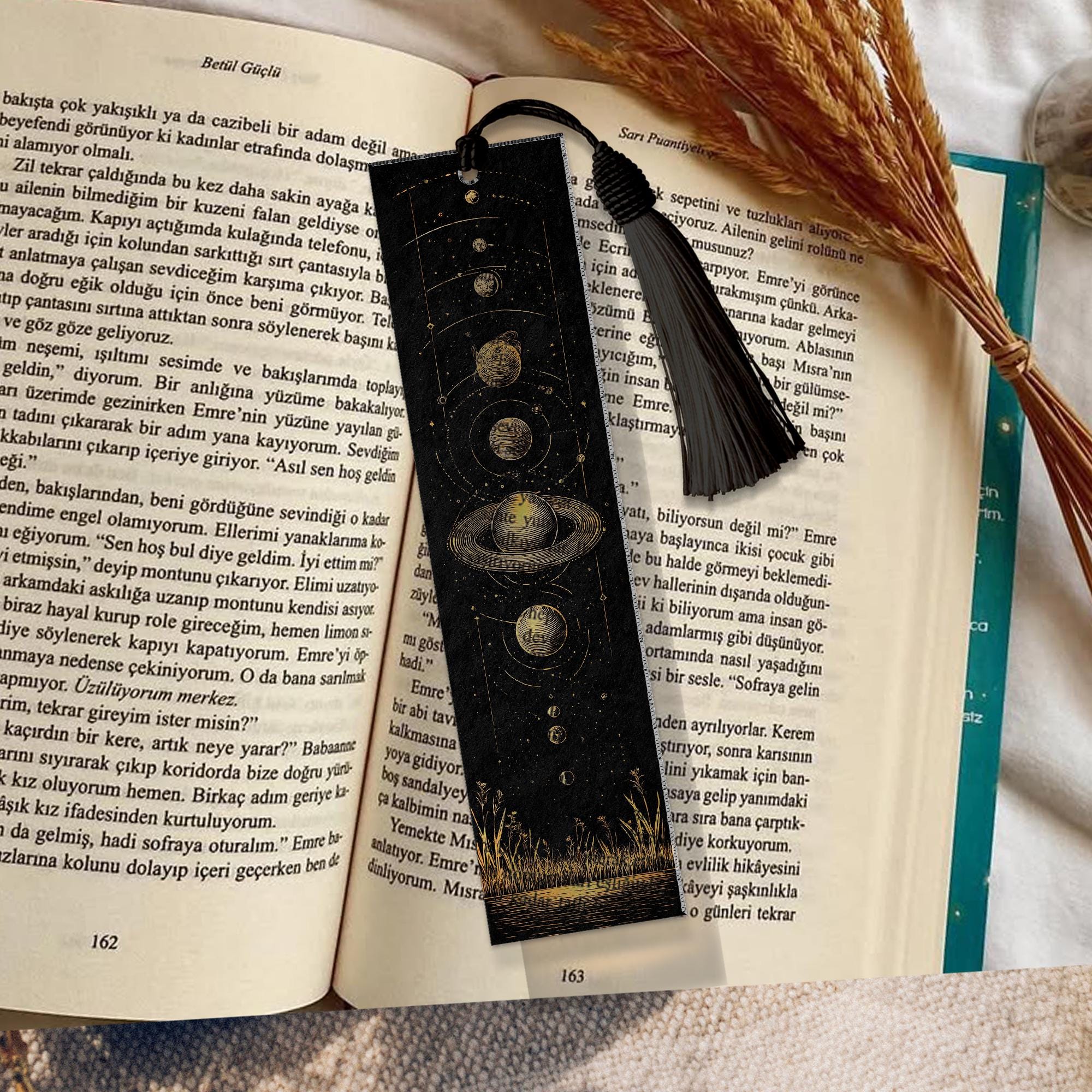 Solar System Bookmark Design Solar System Stained Glass Bookmark – Custom Handmade Bookmark PNG ...