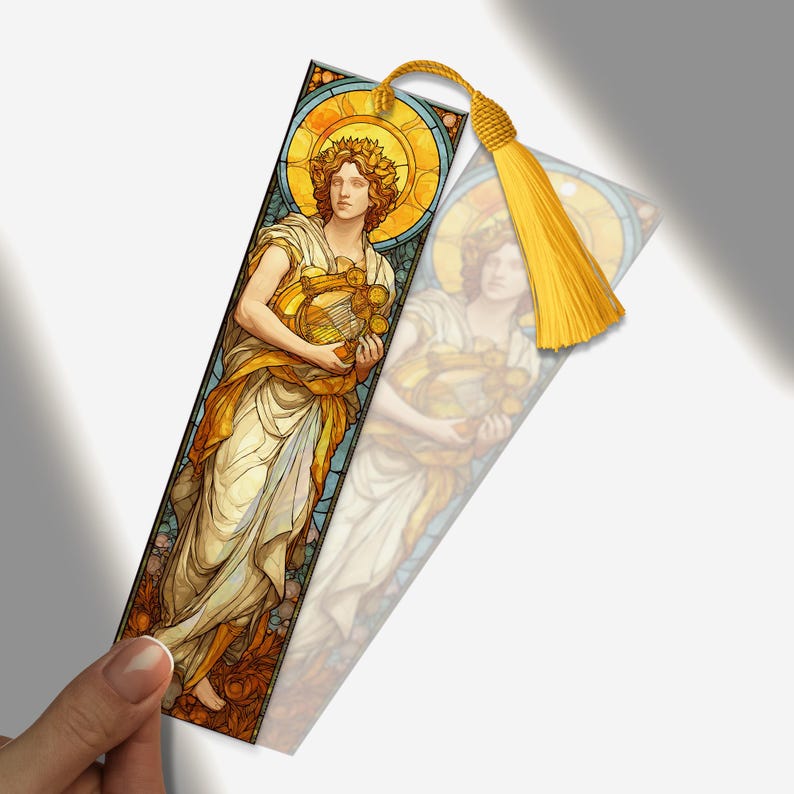 Apollo Greek God Stained Glass Bookmark – Acrylic Bookmark Gift ...