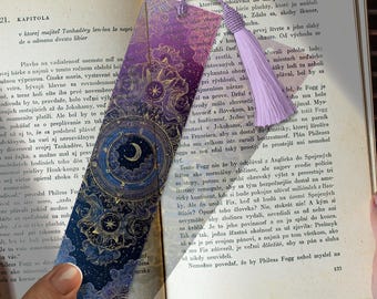 Otherworldly Stained Glass Bookmark – Acrylic Bookmark SVG | Custom Bookmark Idea | Galaxy Fantasy Art Gift | Cosmic Gift for Book Lovers