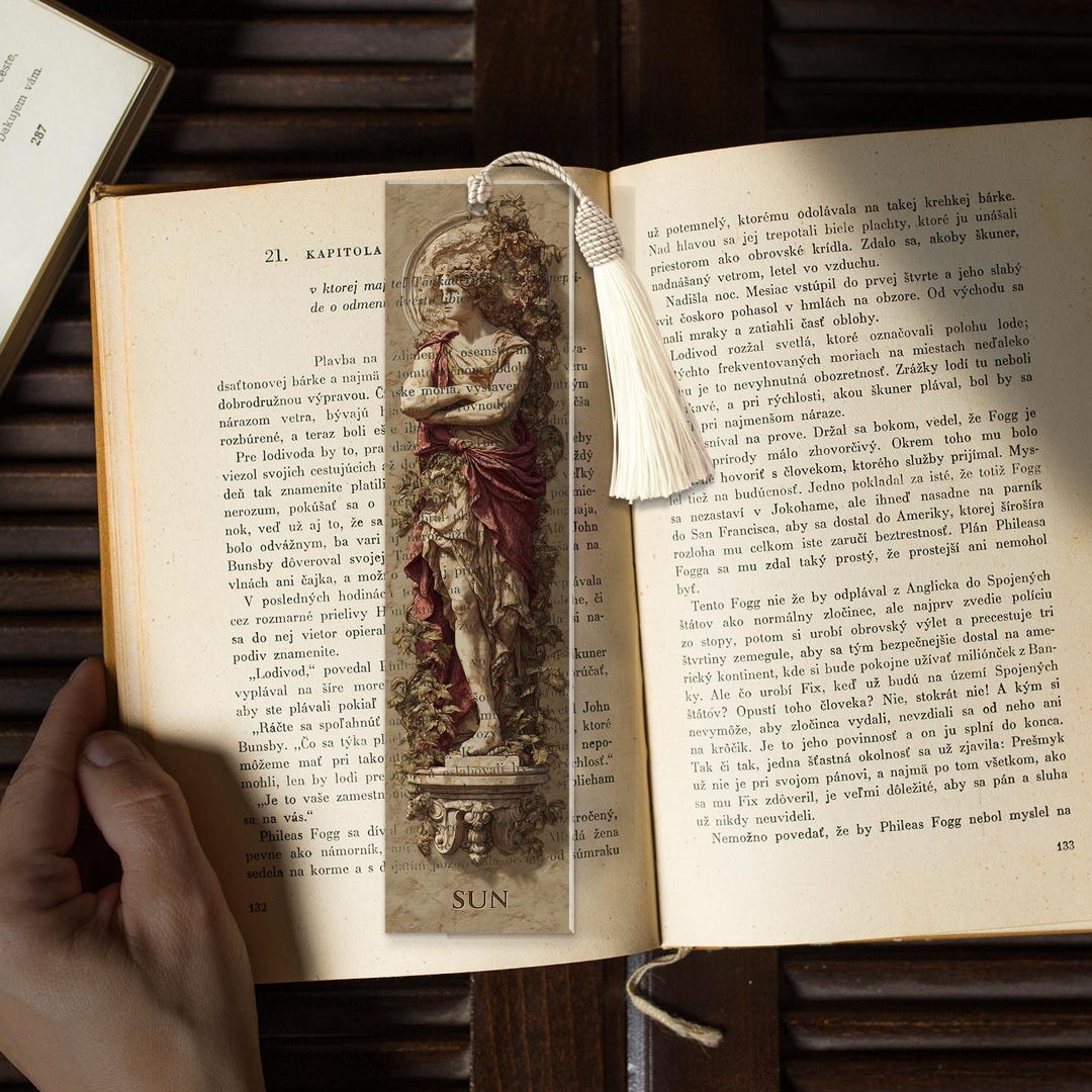 Apollo Greek Mythology Sun Stained Glass Bookmark – Acrylic Bookmark ...