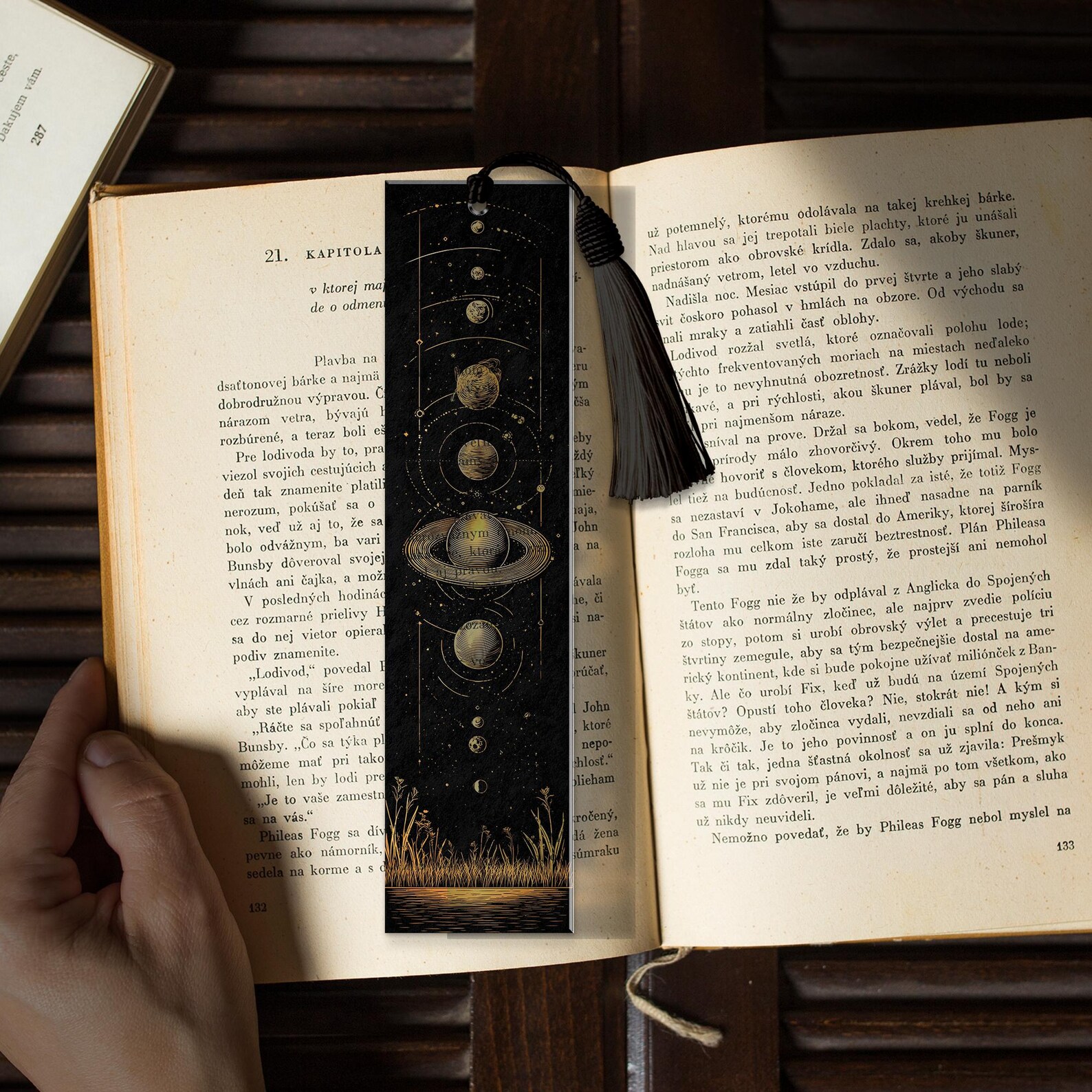 Solar System Bookmark Design Solar System Stained Glass Bookmark – Custom Handmade Bookmark PNG ...