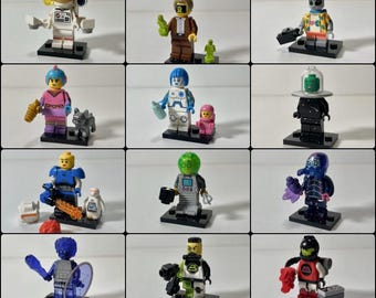 Set di 12 minifigure LEGO Serie 26 Spazio, minifigure da collezione Set completo