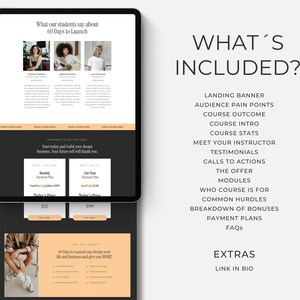 wix sales page website template wix landing page course creator website program web design course creator wix website