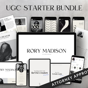 UGC Contract Bundle UGC Portfolio template and contract ugc starter kit ugc media kit ugc invoice influencer portfolio influencer contract