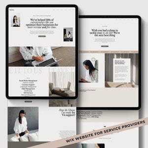 Wix Website Template for Service Provider Wix Coach Website Aesthetic Website Template Website Small Business Website Entrepreneur VA Autumn