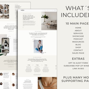 minimal wix website template for service providers coaching website design