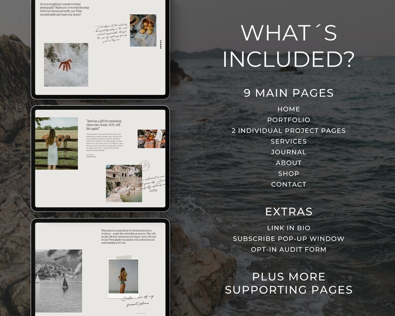 wix website for photographer portfolio website template photography website theme