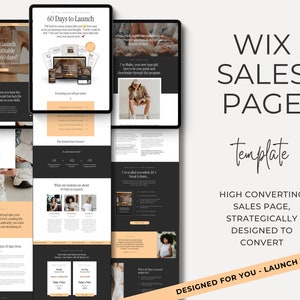 WIX Website Template Sales Page WIX Coaching Website Service Provider Landing Page Course Creator Template Website High Converting &quot;Maiko&quot;