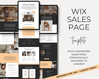 WIX Website Template Sales Page WIX Coaching Website Service Provider Landing Page Course Creator Template Website High Converting &quot;Maiko&quot;