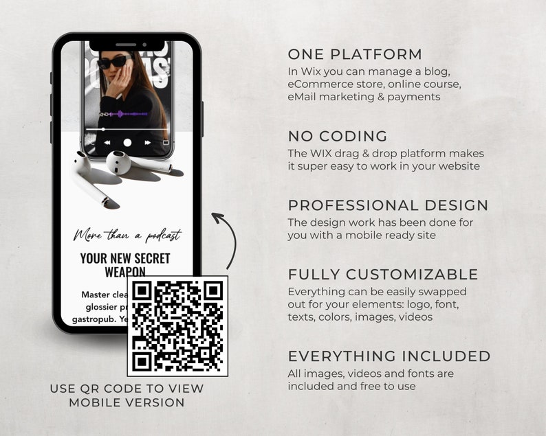 wix mobile responsive website template sales page template wix for coaches and service providers