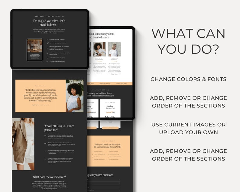 wix sales page website template wix landing page course creator website program web design course creator wix website
