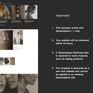 Redaktionell webbmall Squarespace 7.1 Minimal portfoliowebbplats Förfinad designstudiowebbplats Fotografwebbbyrå + Hel kurs bild 15
