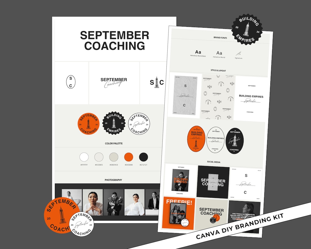 DIY Canva Branding Kit Logo Suite Editable Canva Logo Template Brand ...