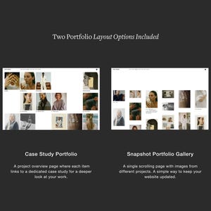 Redaktionell webbmall Squarespace 7.1 Minimal portfoliowebbplats Förfinad designstudiowebbplats Fotografwebbbyrå + Hel kurs bild 8