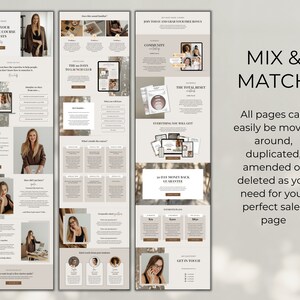 Op de afbeelding: Een website-mockup voor een cursus over het lanceren van een winstgevende online cursus in 90 dagen. De website heeft een mix-and-match-ontwerp, met verschillende secties die gemakkelijk kunnen worden verplaatst, gedupliceerd, gewijzigd of verwijderd. De website bevat ook een 30-dagen geld-terug-garantie.