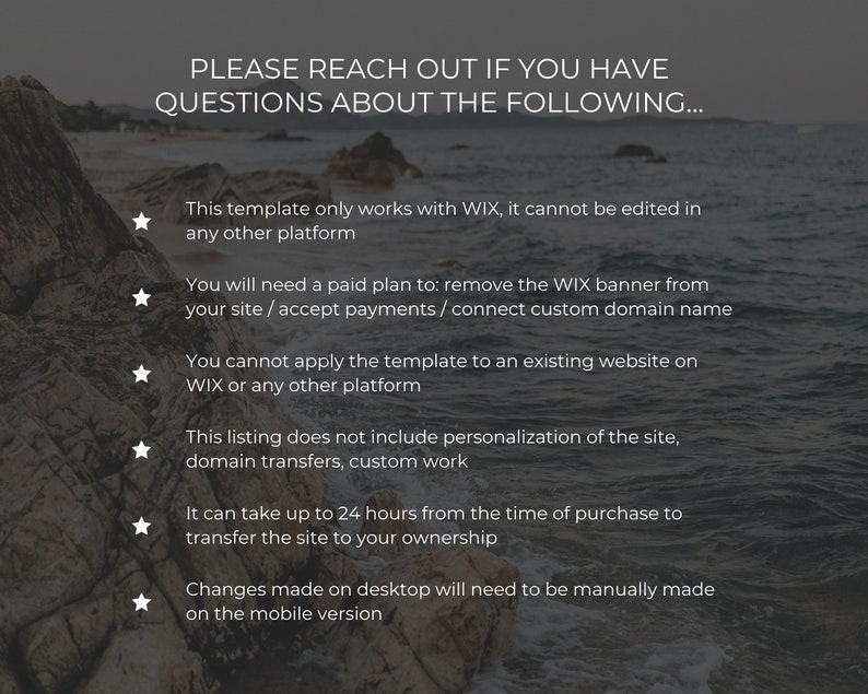 Photography Portfolio Website Template for Wix Wix theme Wix Design wix website template for photographers portfolio template