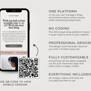 wix website template coach service provider website minimal website template aesthetic website va website wix website social media manager wix template small business wix entrepreneur website