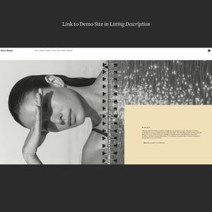 Redaktionell webbmall Squarespace 7.1 Minimal portfoliowebbplats Förfinad designstudiowebbplats Fotografwebbbyrå + Hel kurs bild 5