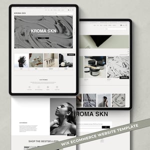Wix Website Template E-commerce Wix Online Store Template Modern Wix Bold Website Design Minimal Website Shop Wix Store Landing Page Kroma
