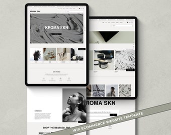 Wix Website Template E-commerce Wix Online Store Template Modern Wix Bold Website Design Minimal Website Shop Wix Store Landing Page Kroma
