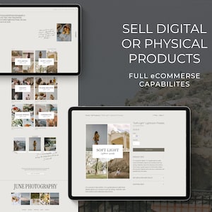 Photography Portfolio Website Template for Wix Wix theme Wix Design wix website template for photographers portfolio template