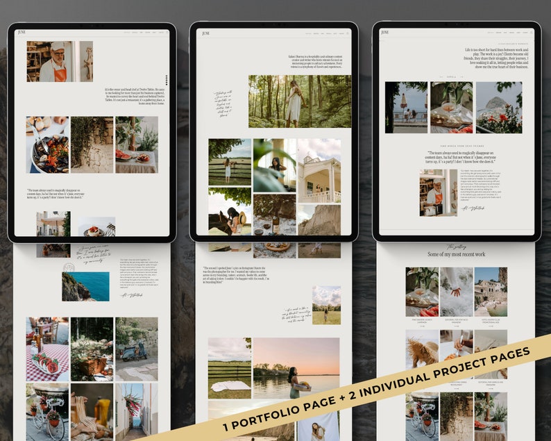 Photography Portfolio Website Template for Wix. Wix theme. Wix Design. wix website template for photographers portfolio template