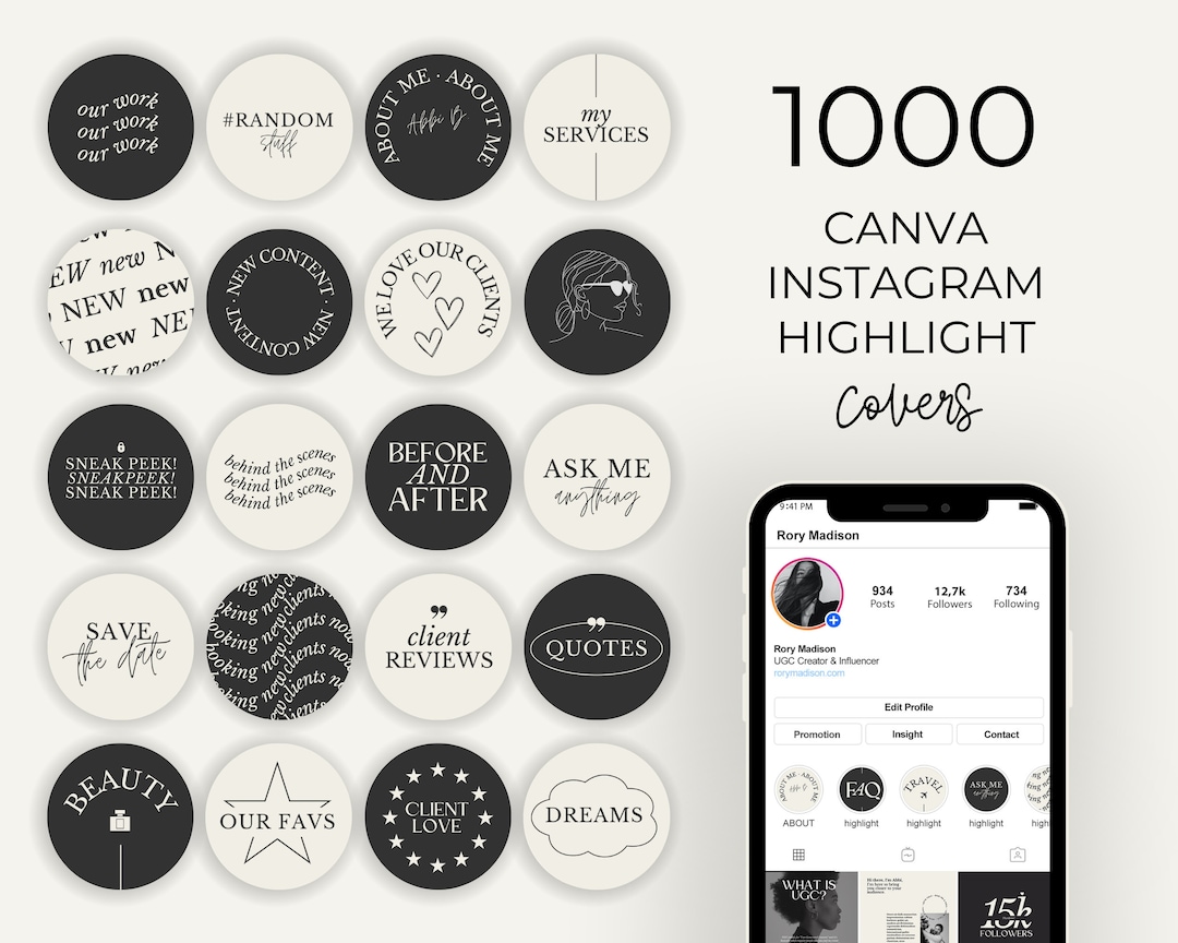 Minimal Instagram Highlight Covers Neutral Story Instagram Highlight ...