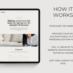 wix website template coach service provider website minimal website template aesthetic website va website wix website social media manager wix template small business wix entrepreneur website
