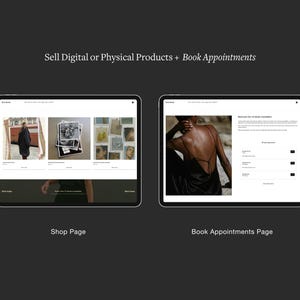 Redaktionell webbmall Squarespace 7.1 Minimal portfoliowebbplats Förfinad designstudiowebbplats Fotografwebbbyrå + Hel kurs bild 9