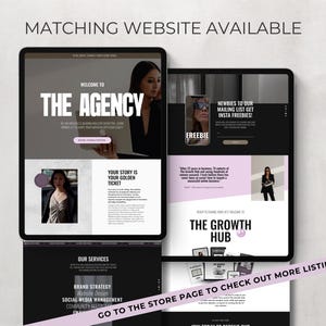 bold wix website template agency website theme