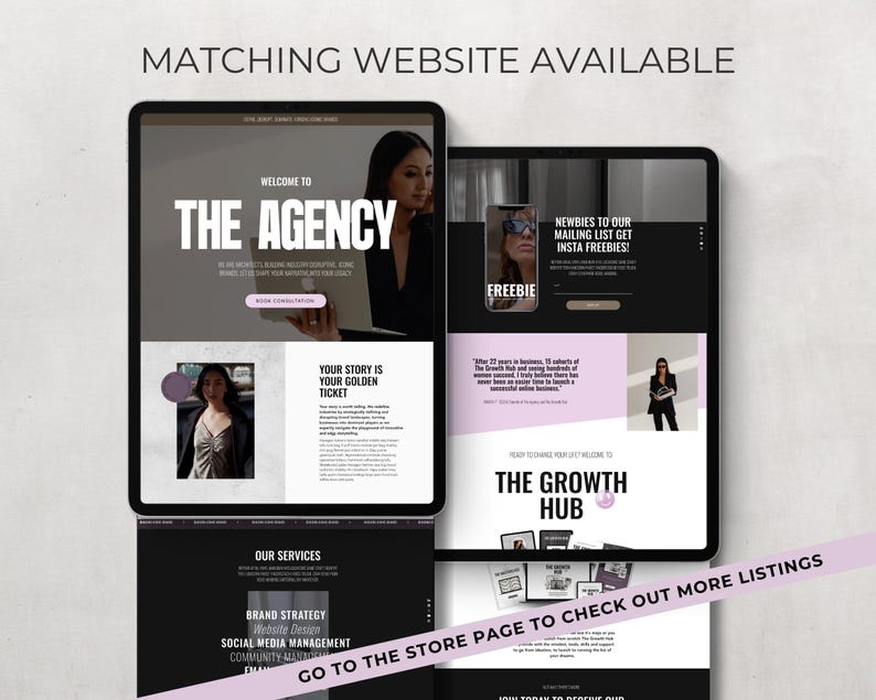 bold wix website template agency website theme