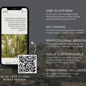Photography Portfolio Website Template for Wix Wix theme Wix Design wix website template for photographers portfolio template