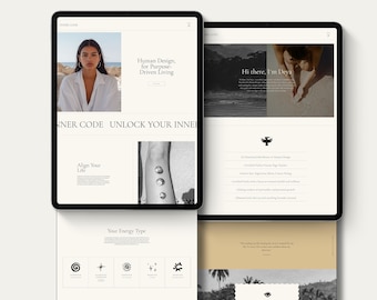 Plantilla de sitio web de Wix Diseño humano Sitio web de coaching de bienestar Plantilla de sanador Terapeuta Reiki Sitio web de yoga Sitio web holístico de doula "Código interno"