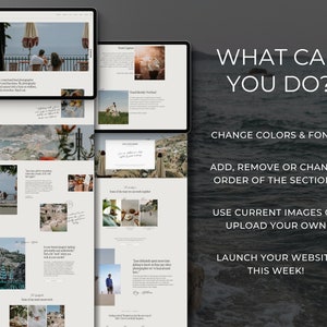 Photography Portfolio Website Template for Wix Wix theme Wix Design wix website template for photographers portfolio template