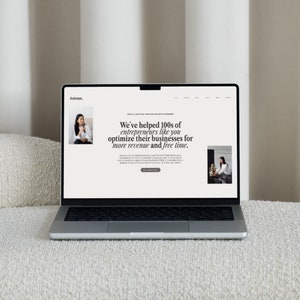 wix website template coach service provider website minimal website template aesthetic website va website wix website social media manager wix template small business wix entrepreneur website
