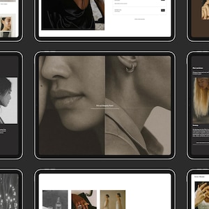 Redaktionell webbmall Squarespace 7.1 Minimal portfoliowebbplats Förfinad designstudiowebbplats Fotografwebbbyrå + Hel kurs bild 16