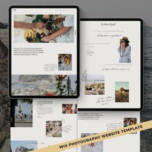 WIX Website Template Photography Portfolio Wix Website Design Wix Template Photographer Website Portfolio Wix Wedding Wix Photography June