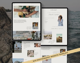 WIX Website Template Photography Portfolio Wix Website Design Wix Template Photographer Website Portfolio Wix Wedding Wix Photography June