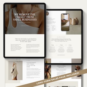 WIX Website Template Sales Page WIX Coaching Aesthetic Website Service Provider Landing Page Course Creator Template Website Coach October
