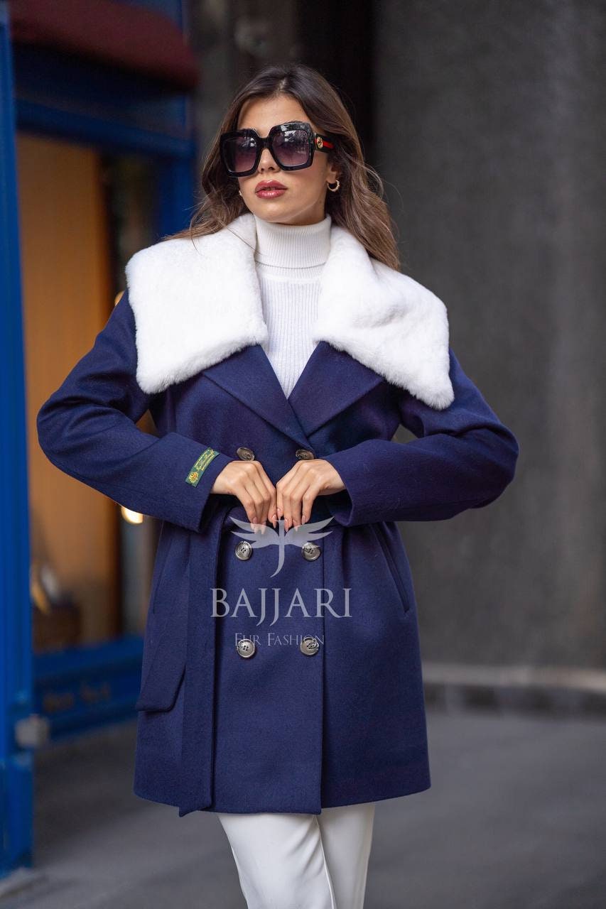 Jan Rex Rabbit Hooded Coat at FurhatWorld.com