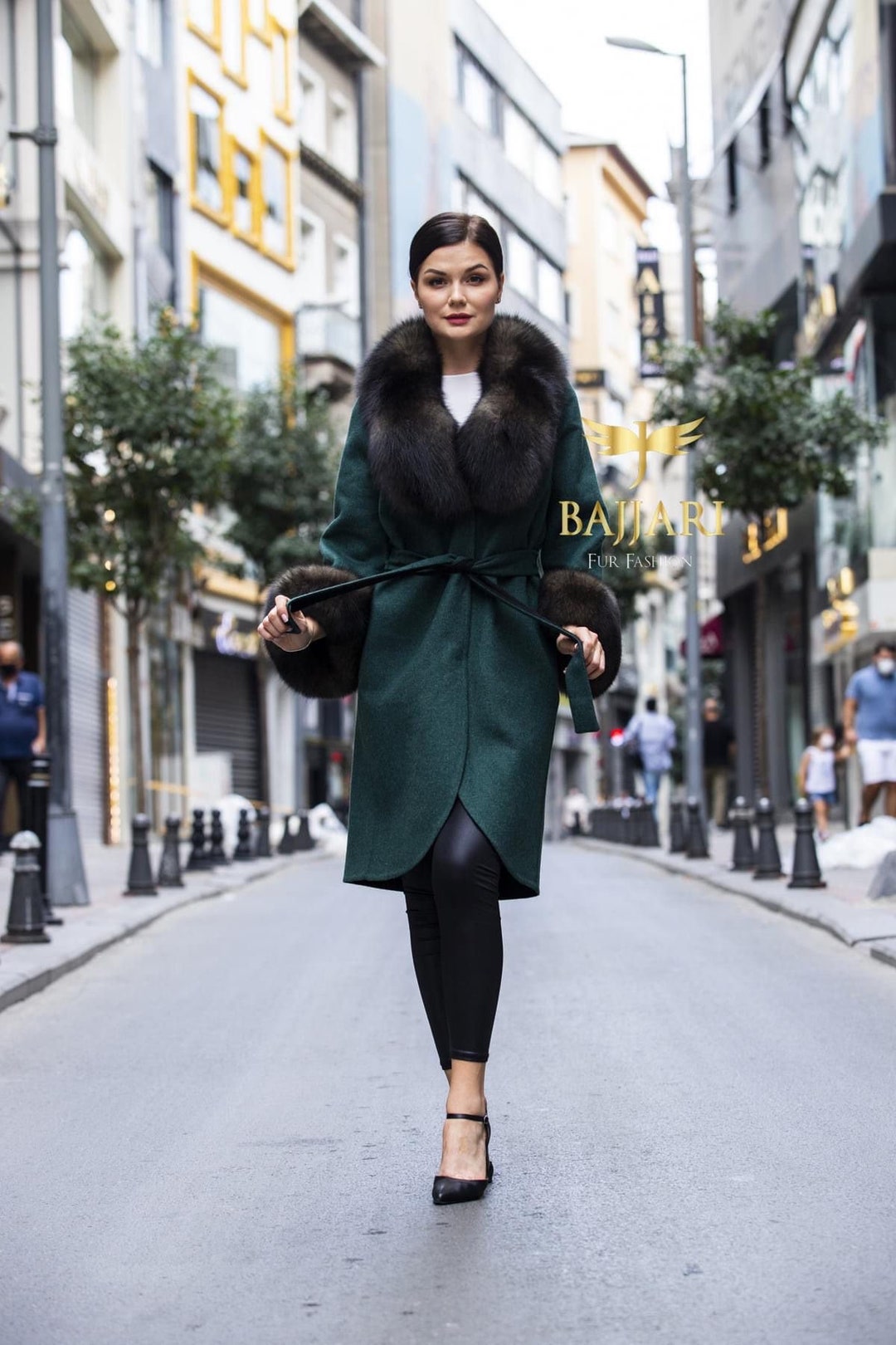 Genuine Lama Fur Virgin Wool Coat main image 1