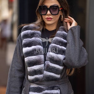 Real Alpaca Rex Jacket/Original Rex Fur/Women&#39;s Outerwear/Women&#39;s Luxury Jacket/Quality Alpaca Rex Fur Outerwear/Double-sided Fur Jacket