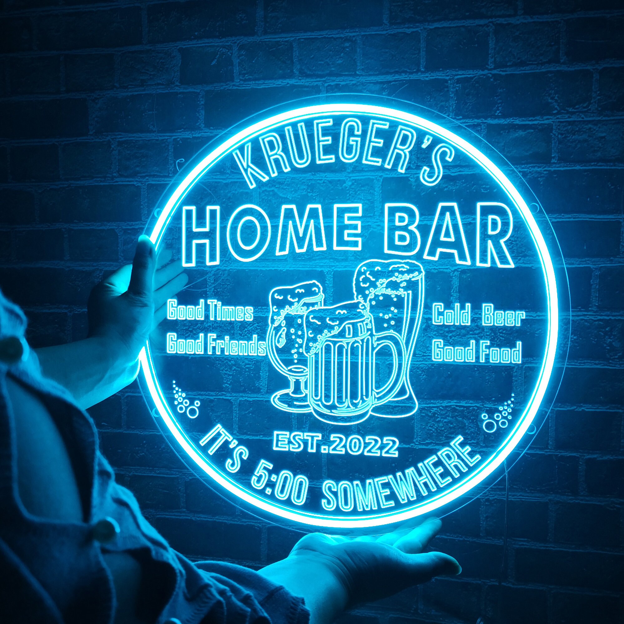 Neon Sign Bar Etsy UK