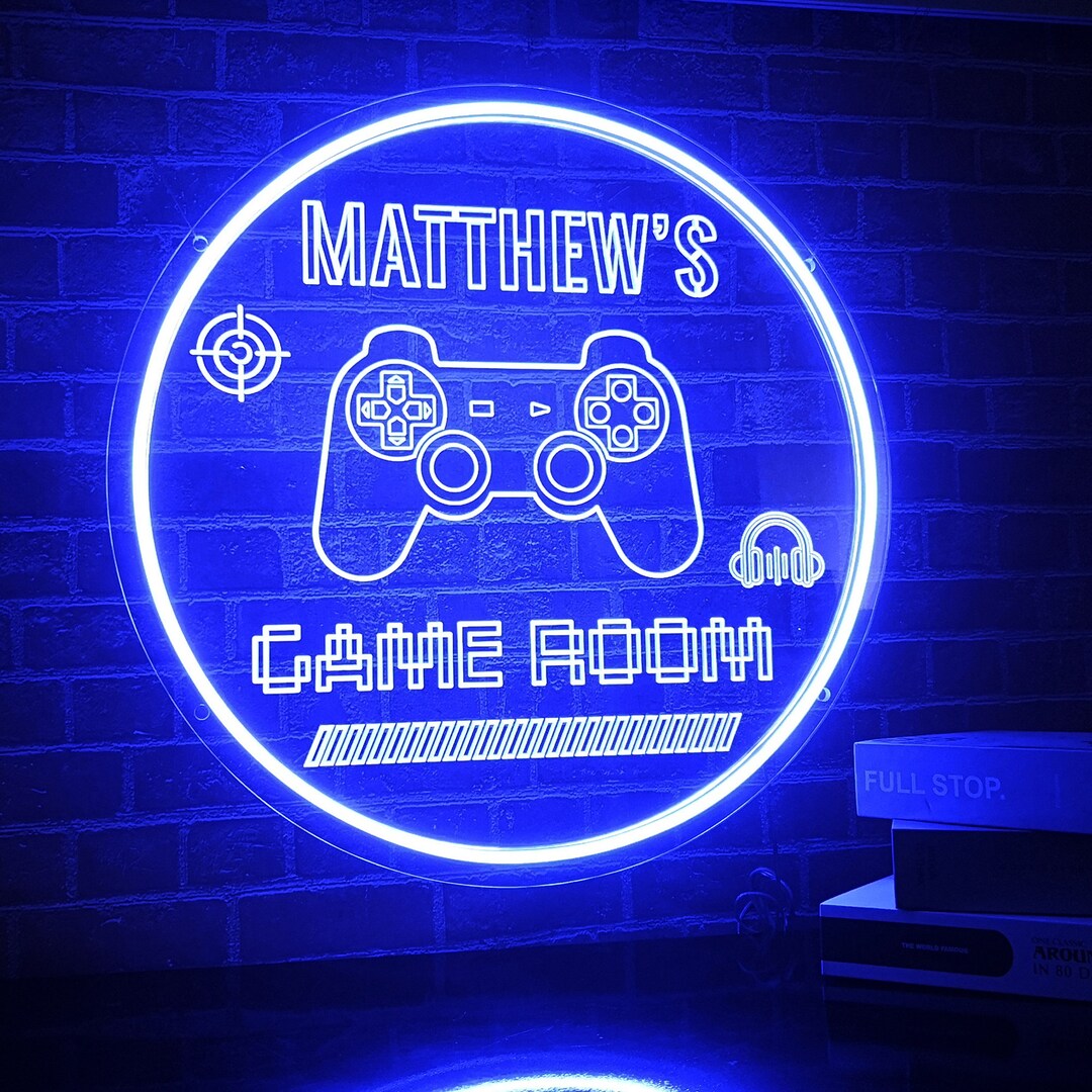 Custom Neon Game Room Sign, Personalized Gamer Neon Sign, Custom Name