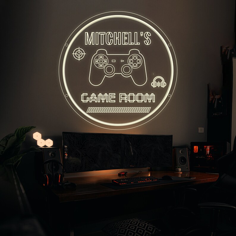 Custom Neon Game Room Sign Personalized Gamer Neon Sign - Etsy Australia