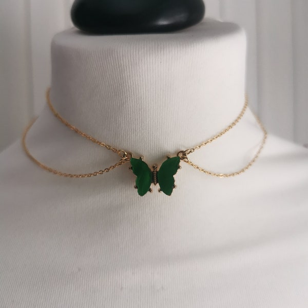 Schmetterling Choker Kette