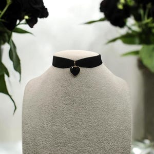 Samt Choker - Heart