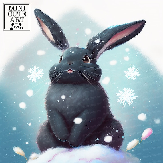 Snow Rabbit Clip Art